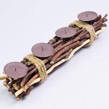 Svícen NATUR ADVENT 50X10X8CM - FLORASYSTEM