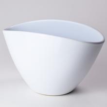 OBAL OVÁL BIELA LESK. 26xV17,5CM - FLORASYSTEM
