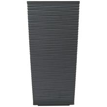 591 OBAL + VKLAD Finezja DLUTO GRAFIT METALIK 40x40x75,3CM - Štvorcový vysoký s vkladom | FLORASYSTEM