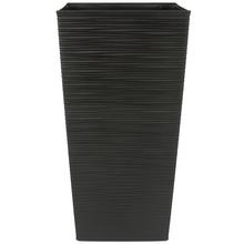 591 OBAL + VKLAD Finezja DLUTO ČERNÝ 400x400x75,3CM - Štvorcový vysoký s vkladom | FLORASYSTEM