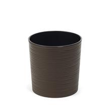 723 OBAL + VKLAD MALWA DLUTO mokka 30xV30,5CM - Okrúhly nízky s vkladom | FLORASYSTEM