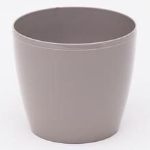 200 KVĚTINÁČ MAGNOLIA TAUPE 12xh10,4CM - Okrúhly dizajnový | FLORASYSTEM