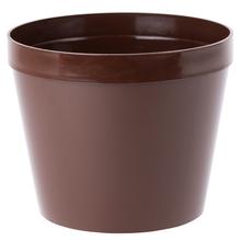 KVĚTINÁČ 26cm HNĚDÝ - Okrúhly s dierkami | FLORASYSTEM