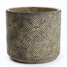 OBAL CEMENT HNEDÁ  D16.5*H15CM - Cement | FLORASYSTEM