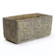 OBAL CEMENT HRANTÍK HNEDÁ 23*11.5*H10.5cm - Cement | FLORASYSTEM