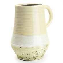 VÁZA KERAMIKA S UCHOM 18*15*H21cm SUPER CENA! - Keramika vzorovaná interiérová | FLORASYSTEM