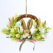 VENIEC SO ZAJACOM PRÚTIE/SLAMA 28x7x23CM SUPER CENA! - Závěsné | FLORASYSTEM