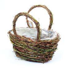 AKCIA! 362FL/S OBAL PRÚTIE KOŠÍK NATUR 25*16*25/13 - Proutené obaly | FLORASYSTEM