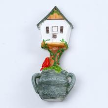 DOMČEK POLYRESIN BIELA 4x2,8x8,5 - Keramika dekorační | FLORASYSTEM
