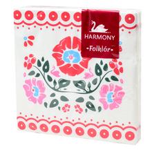 220G33-3 SERVÍTKY HARMONY /33x33cm/20ks  FOLKLORE HOREHRONIE - FLORASYSTEM