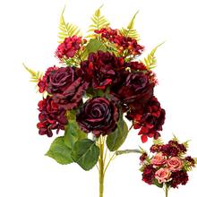 KYTICA RUŽA HORTENZ. x11 2F 55cm - Kytice mix celorok | FLORASYSTEM