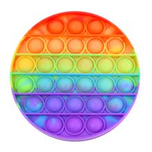ANTISTRESOVÁ PUKACIA PODLOŽKA KRUH 50G  12cm - Pop it | FLORASYSTEM