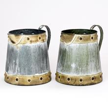 AKCIA! VÁZA DŽBÁN V:19x14CM KOV MIX 3F SUPER CENA! - Kovové nádoby | FLORASYSTEM