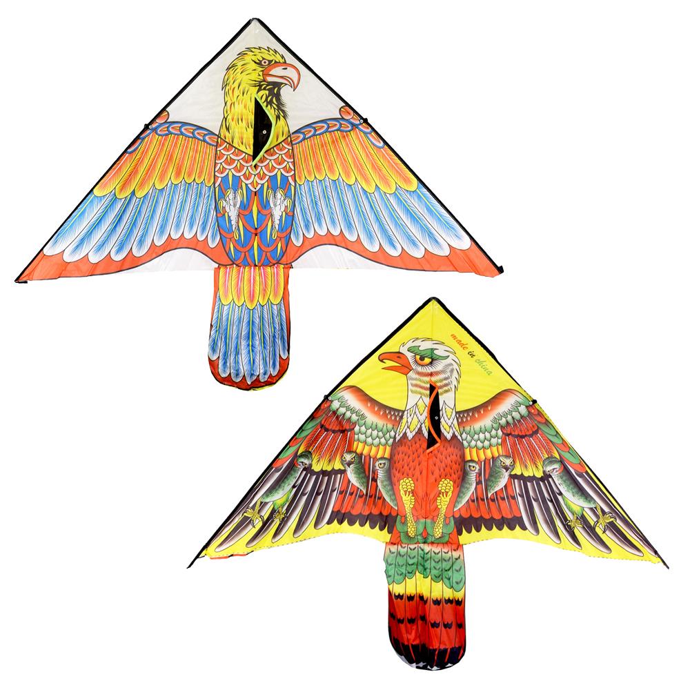 Drak ve tvaru orla s barevným designem, šířka 130 cm.