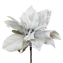 POINSETTIA KLIP IVORY 15cm - Květ na klipu | FLORASYSTEM
