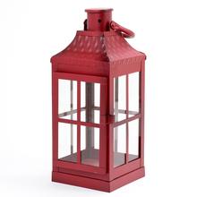 322FL/S LAMPÁŠ ČERVENÝ S: 13x13x33CM - lampáše kovové | FLORASYSTEM