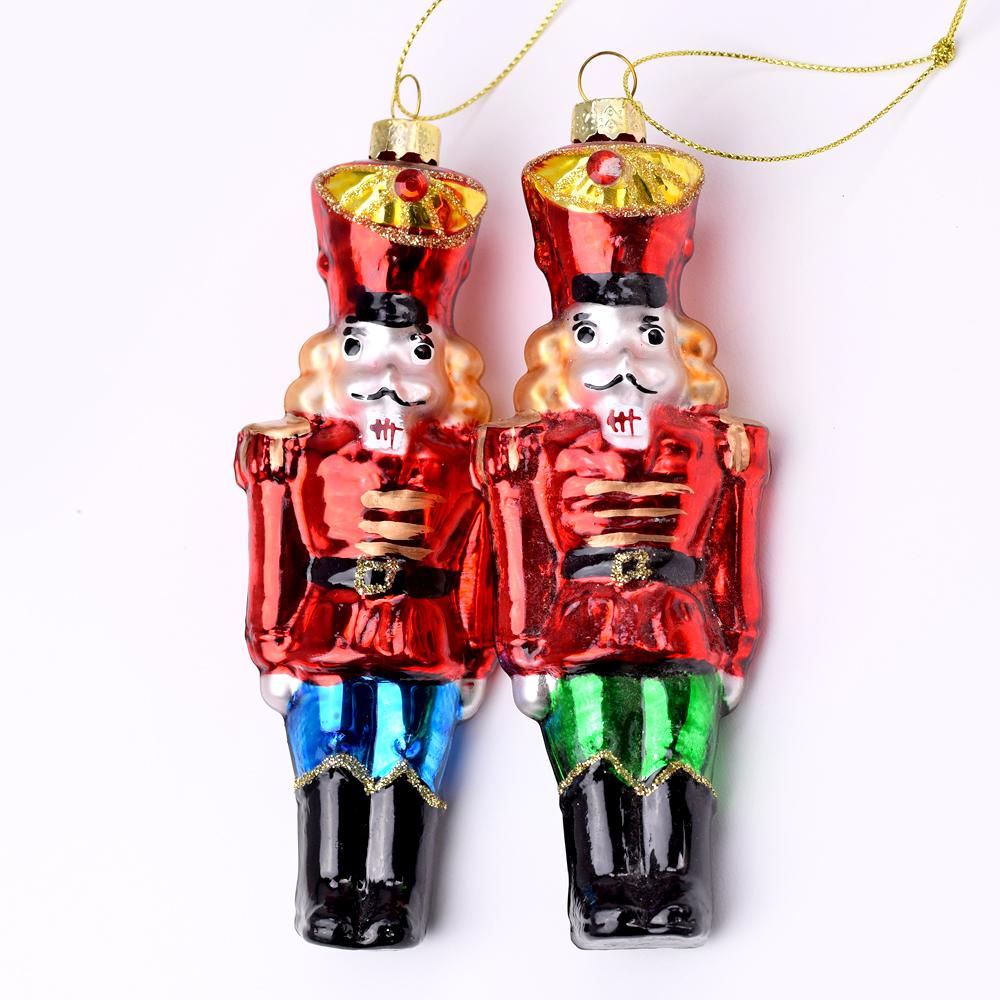 Vánoční ozdoba vojáček ze skla