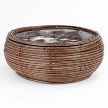 331FL/S OBAL PLAST HNEDÝ 30x24/14CM  - Obaly umělé proutí | FLORASYSTEM