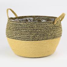 AKCIA! KÔŠ PRÚTIE S UCHOM HNEDÁ/NATUR L 30x22CM  - FLORASYSTEM