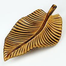 TÁCKA LIST MDF DREVO HNEDÁ 35x21x6CM - Tácky a podložky | FLORASYSTEM