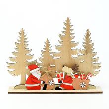 STROMY SANTA JELEŇ DREVO NATUR/ČERV 22x4x17,5CM - FLORASYSTEM