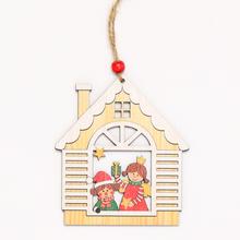 ZÁVES DOM DETI DREVO NATUR 12x10,5x0,5CM SUPER CENA! - Domek | FLORASYSTEM