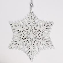 ZÁVES VLOČKA DREVO BIELA 26x14,5x0,5CM - FLORASYSTEM