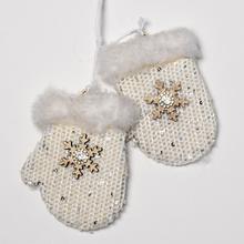 AKCIA! ZÁVES RUKAVICE BIELE 22x8x2CM - Rukavice, ponožky, čepice | FLORASYSTEM