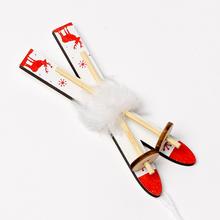 ZÁVES LYŽE DREVO BIELE 17x3,5x2CM - FLORASYSTEM