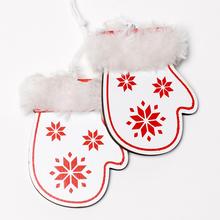 AKCIA! ZÁVES RUKAVICE DREVO BIELE 19x5x2CM - FLORASYSTEM