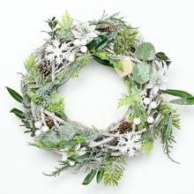 VENIEC PRÚTIE ZELEŇ 30x11CM - Věnec vánoční  | FLORASYSTEM