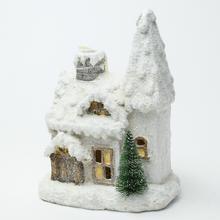 DOMČEK LED POLY 16.5X13X21.5CM SUPER CENA! - Keramika 10- 25cm | FLORASYSTEM