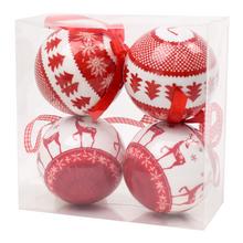 VIANOČNÉ GULIČKY PLAST S/4 10CM SUPER CENA!  - FLORASYSTEM