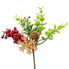 ZÁPICH VIAN  BOBUĽE VLOČKA  ŠIŠKA 18CM - Bobule červené | FLORASYSTEM