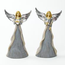 AKCIA! ANJEL SIVÝ STRIEB.KRÍDLA 11,5x6,8x20CM MIX 2 - Šedý | FLORASYSTEM
