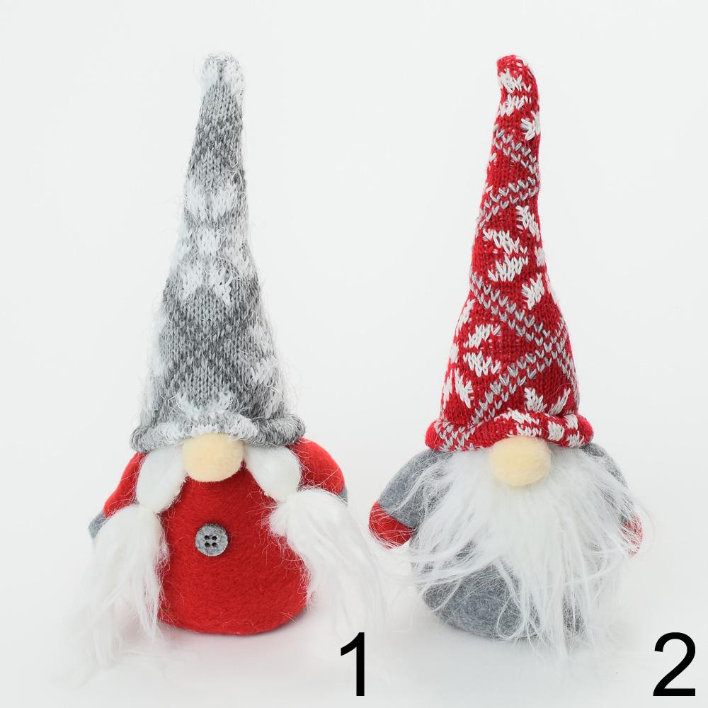 Vánoční dekorace - látkoví skřítci, 20 cm, mix barev.