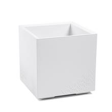 SUPER CENA 935 OBAL KARO ECO REC BETON BIELY 40x40xV40CM/36L - Štvorcový dizajnový | FLORASYSTEM