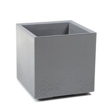 SUPER CENA 935 OBAL KARO ECO REC BETON ŠEDÝ 40x40xV40CM/36L - Štvorcový dizajnový | FLORASYSTEM
