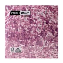 600293 Sequins ROSE 33x33cm - servítky | FLORASYSTEM