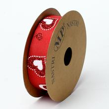AKCIA! STUHA SRDCENASTRO HEARTS & LOVE MM25X15MT RED - Saténové | FLORASYSTEM