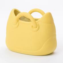 AKCIA! OBAL KER. KABELKA ŽLTÝ 16*8.7*12.6 - Keramika jednobarevná interiérová | FLORASYSTEM