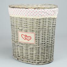 AKCIA! 354FL/S PRÚTENÝ KOŠ S/3 ŠEDÝ VZOR BODKA M:43x32x45cm - Prádelní koše | FLORASYSTEM