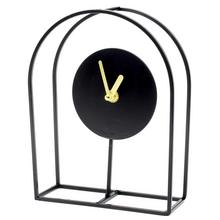AKCIA! HODINY stolové  čierne - d16xš6xv21cm - FLORASYSTEM