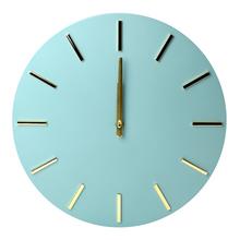AKCIA!! HODINY  Brixen nástenné hodiny 35,5x4cm hliníkové modré - FLORASYSTEM