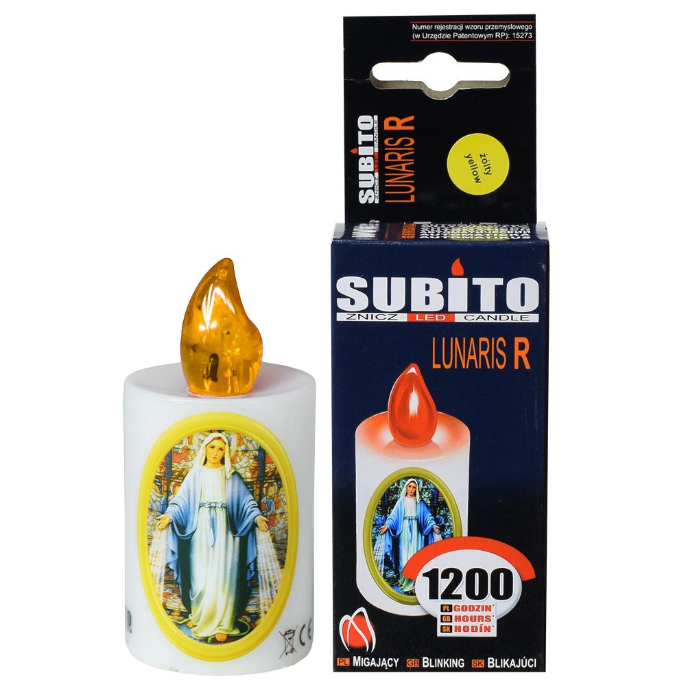 LED svíčka Lunaris LR6 se světlem, které svítí pouze v noci.