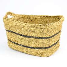 super cena! KOŠ SLAMA STREDNÝ BASKET KR2002480 38x27x23cm - Prádelní koše | FLORASYSTEM