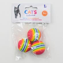 AKCIA! HRAČKA PRE MAČKY GULIČKY 3KS 4cm - FLORASYSTEM