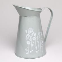 VÁZA DŽBÁN KOV LÚČNE KVETY V:22x12,5CM - Kovové nádoby | FLORASYSTEM