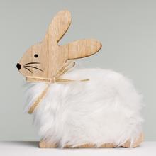 ZAJAC DREVO 16x2x18CM BIELY - Dřevěné | FLORASYSTEM