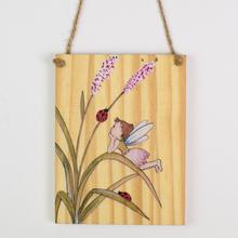 AKCIA! ZÁVES TABUĽKA VÍLA DREVO 13x10x1CM NATUR - Obrazy | FLORASYSTEM